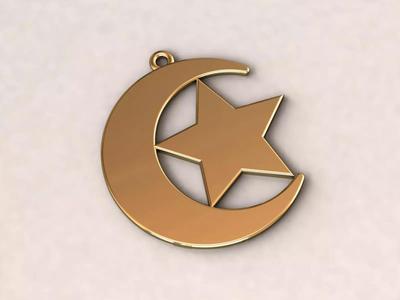 Moon Star Charm Pendant