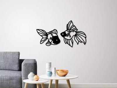 Fantail Goldfish wall decoration