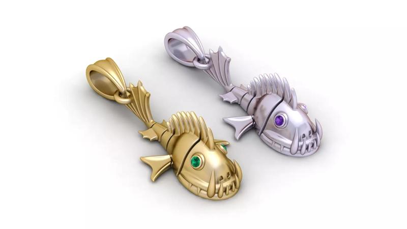 Golden Guitar Pendant