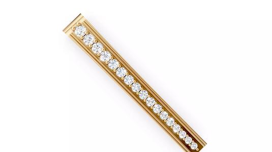 LIne Diamond Tie Pin