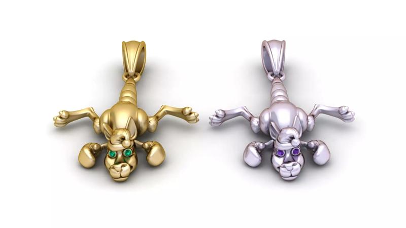 Playful Monkey Pendant