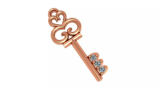 Heart Love key Pendant