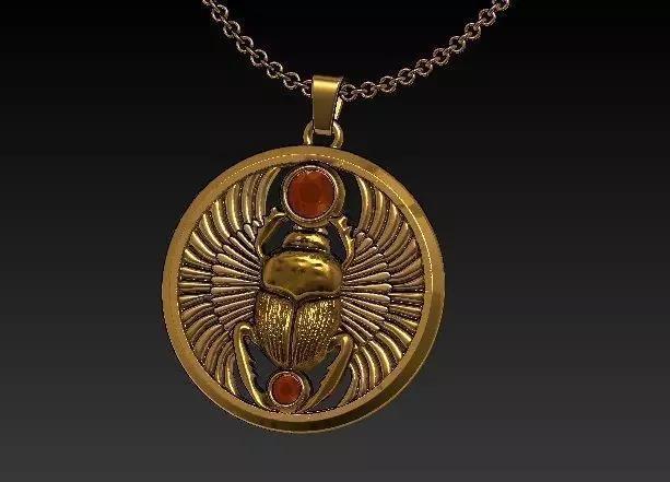 scarab egyptian pendant