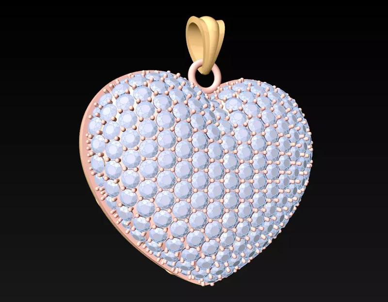 Heart pendant - Womens pendant - N713551