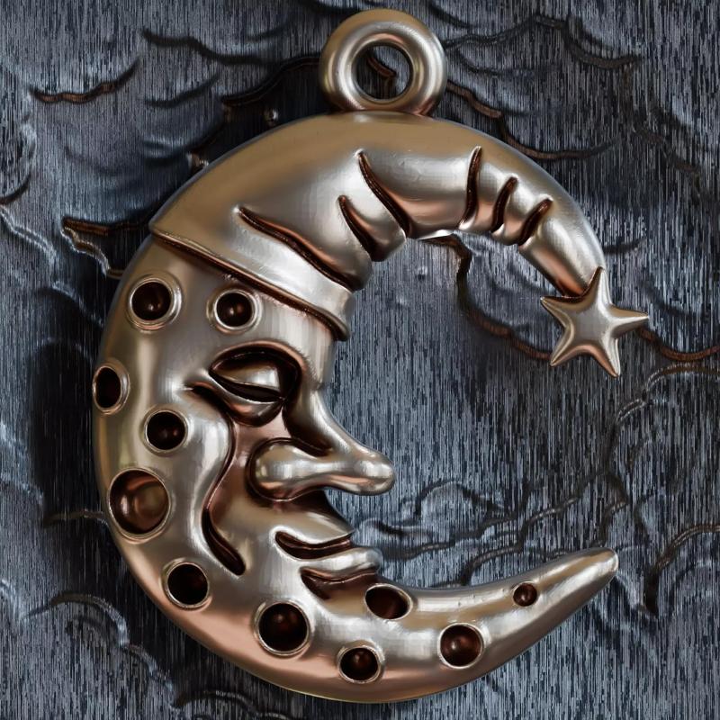 Moon face pendant