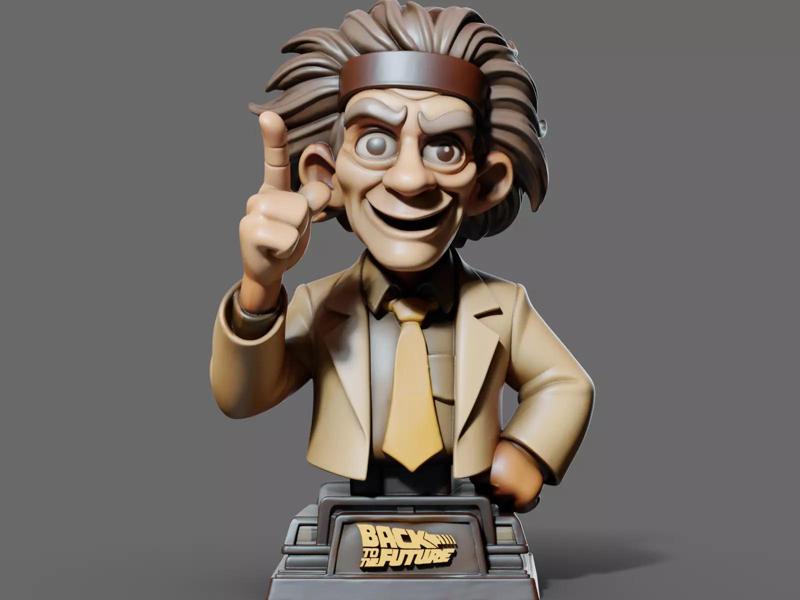 Dr Emmett Bust 3D Print STL