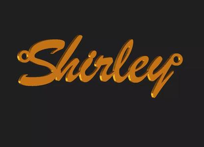 Shirley name plate pendant