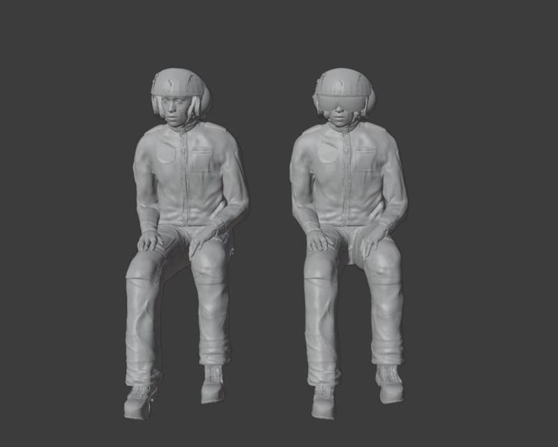 Helicopter Pilot Crew, Co-Pilot, Scale 1:32
