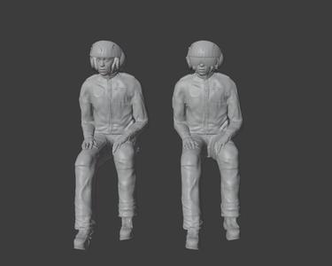 Helicopter Pilot Crew, Co-Pilot, Scale 1:32
