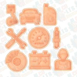 Auto service cookie cutter set of 9 *