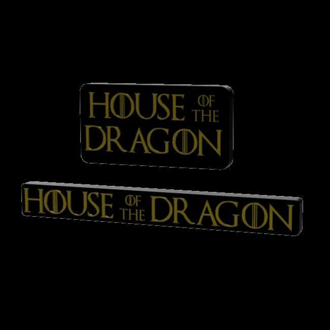 3D MULTICOLOR LOGO/SIGN - House of the Dragon (2 versions)