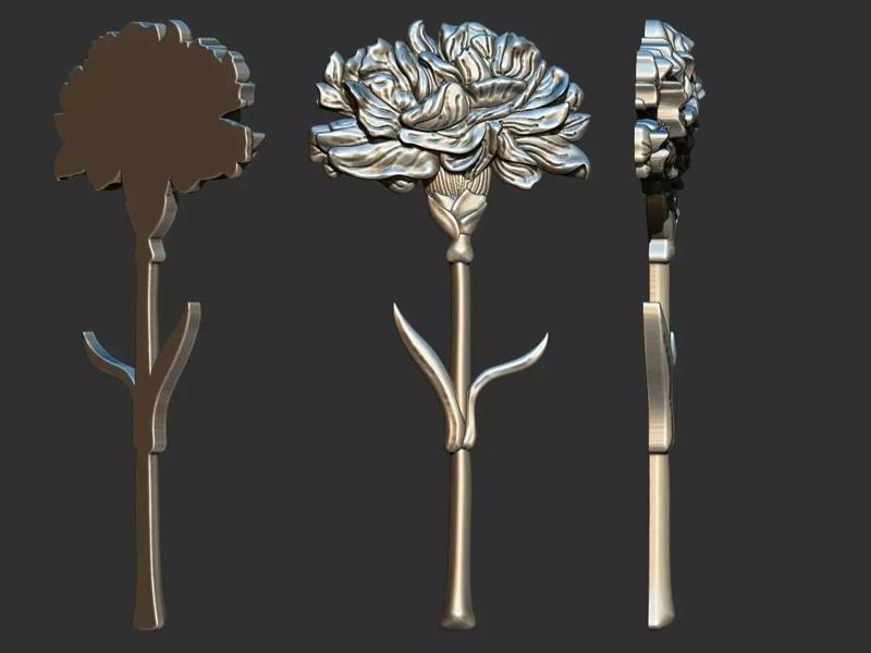 Carnation Flower Pendant - Flor de Cravo