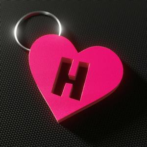 Heart keyring - Letter H
