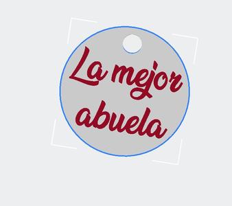 KEYCHAIN BEST GRANDMA 2 COLORS MULTICOLOR 3DPRINTER