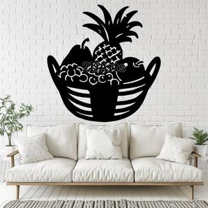 Fruit Basket 2D Wall Art/Window Art - Digital STL & SVG File for 3D Printing or Laser Cutting