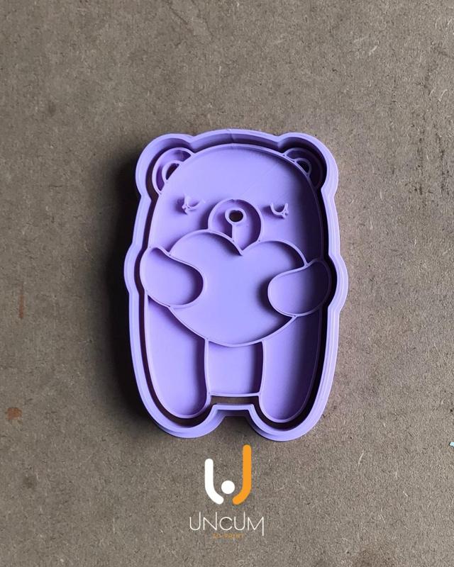 TEDDY BEAR COOKIE CUTTER - VALENTINE'S DAY