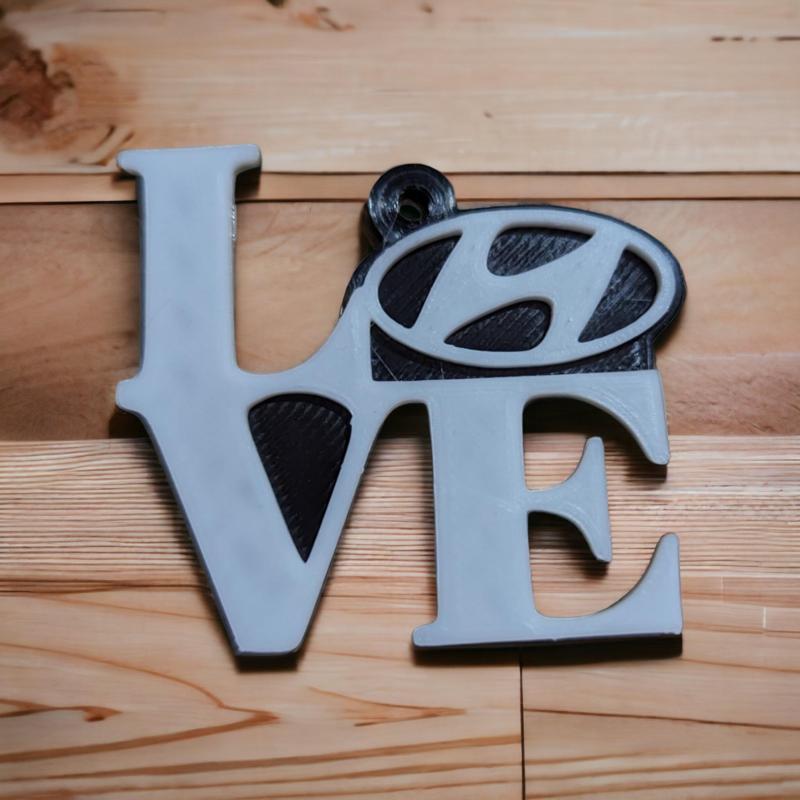 Exclusive 'LOVE' Car Logo Keychains - Limited Edition Designs