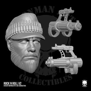 Rock n Roll V2 Fan Art Kit STL files for action figures