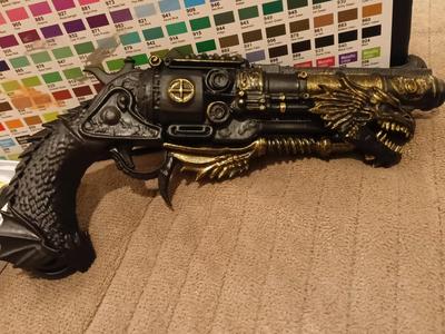 steampunk dragon revolver