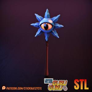 Kukuri’s Magic Staff – STL Prop | Magical Circle Guru Guru