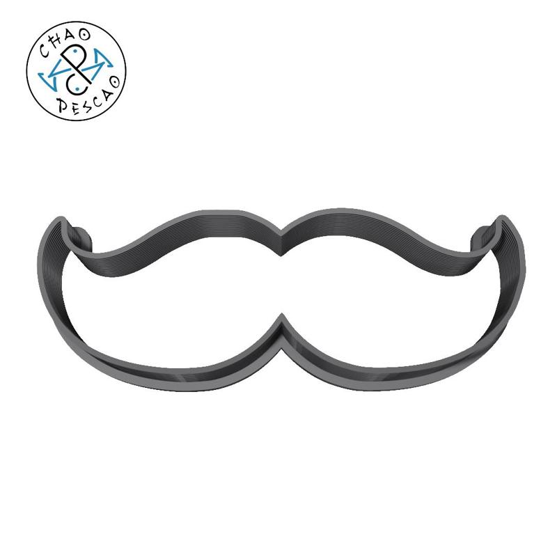 Moustache - Cookie Cutter - Fondant - Polymer Clay