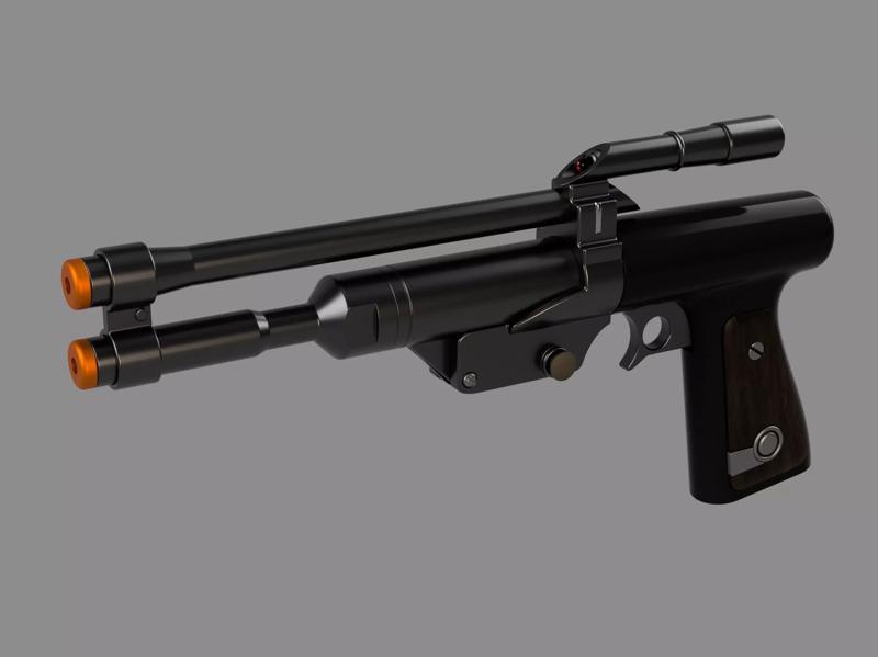 Boba Fett Blaster Pistol - 3D Print STL File