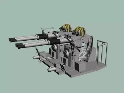 Bofors 40 mm Quad  WWII US and British navies - Printable