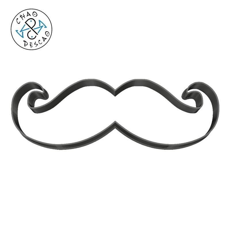Moustache - Cookie Cutter - Fondant - Polymer Clay