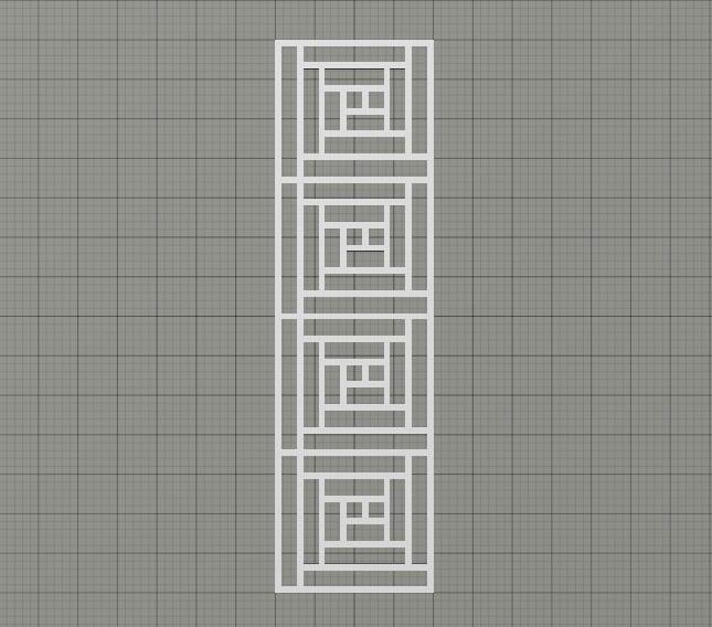 Geometric Cutout Bookmark