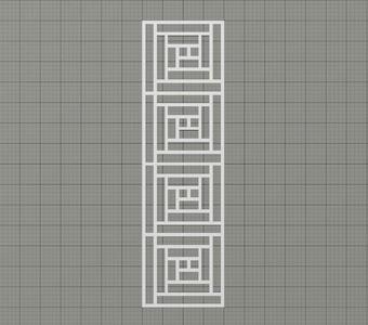 Geometric Cutout Bookmark