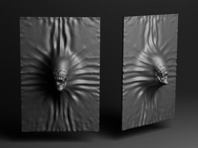 Protruding Alien Xenomorph - Fan Art