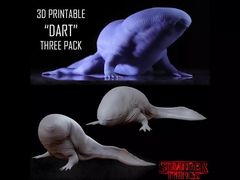 3D PRINTABLE DART STRANGER THINGS - THREE PACK - HIGHLY DETAILED