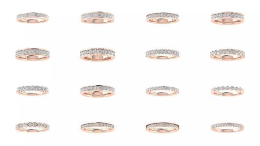 60 Eternity Wedding Engagement Women Ring Collection