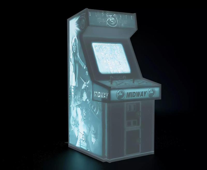 Ultimate Mortal Kombat 3 Arcade Cabinet with Lithophane