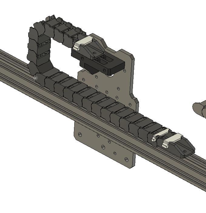 drag chain 11x20 for 20mm slot extrusion , workbee X axis