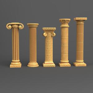 Ancient Architectural Columns Pack – 3D Printable Classical Pillars