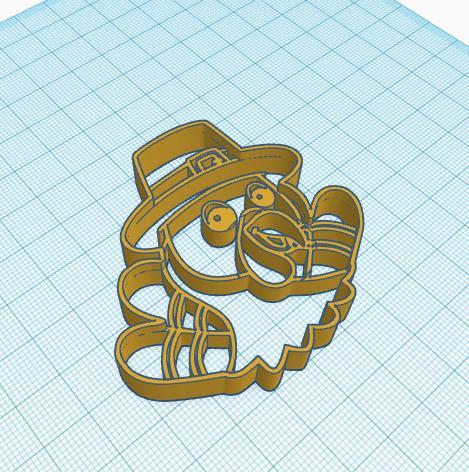 Thanks giving day cookie cutter turkey