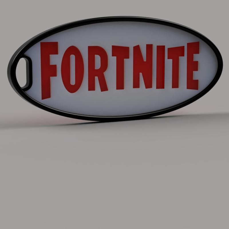 Fortnite Text Key tag or tote bag tag