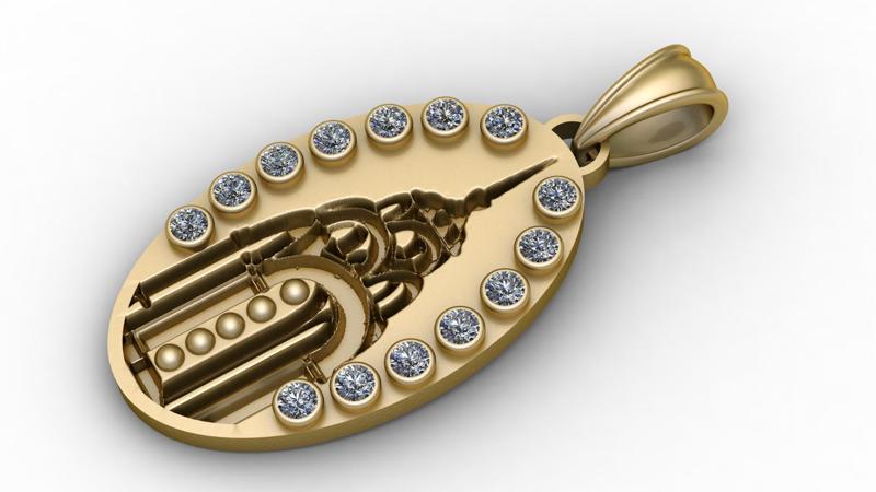 stylish PANDANT 3D PRINTABLE MODAL