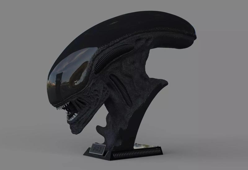 Alien Xenomorph Bust 3D Print Stl Model Diorama 3D print model