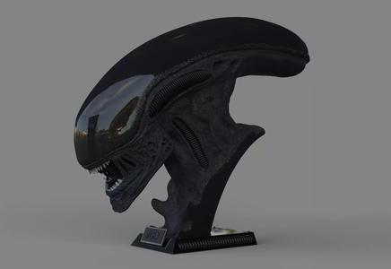 Alien Xenomorph Bust 3D Print Stl Model Diorama 3D print model