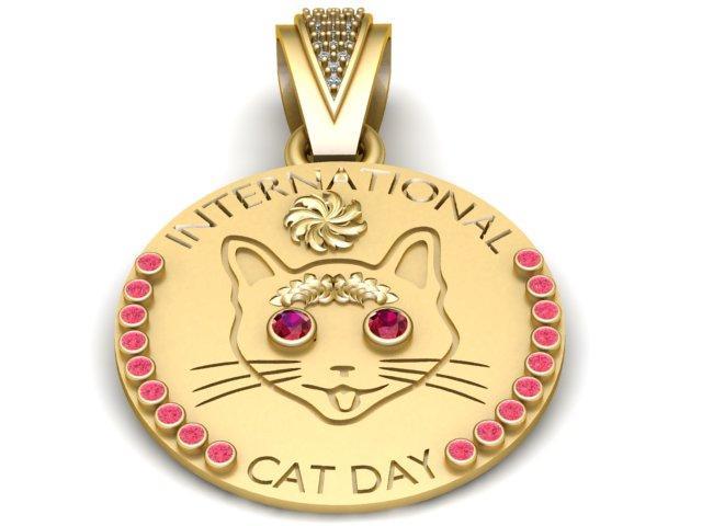 BABY CAT pendant 3d printable model