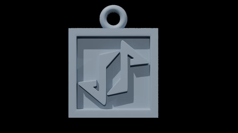 Arknights Keychain Bard Supporter Icon - 3D Printable STL File