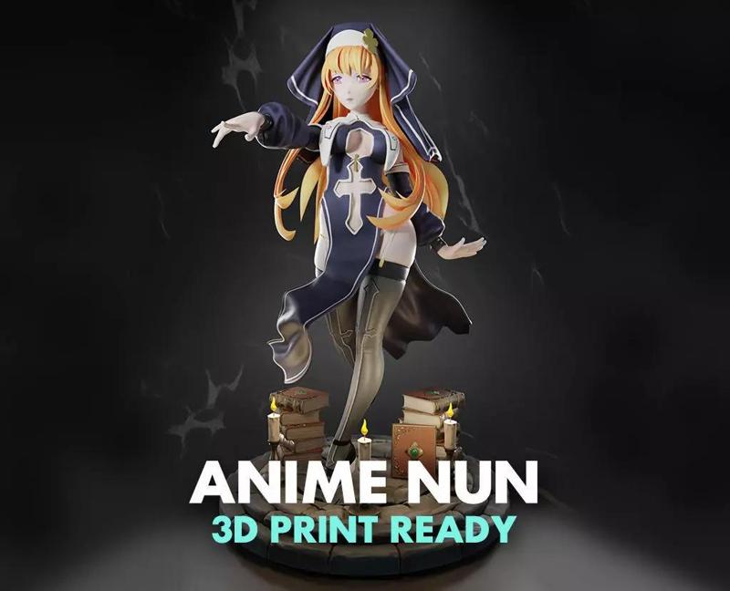 Anime Nun 01 - 3D Print Ready