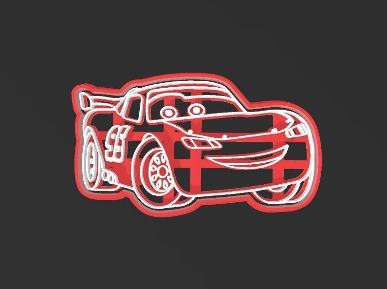 Cars, Lightning McQueen, Cookie Cutter