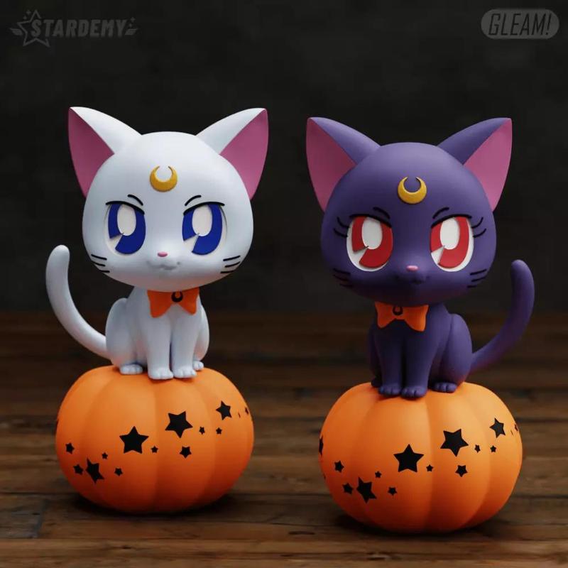 HALLOWEEN LUNA ARTEMIS 2 Expressions SAILOR MOON  PUMPKIN CAT