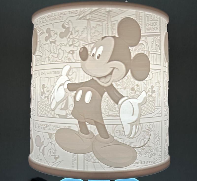 Mickey Disney lithophanie lampshade
