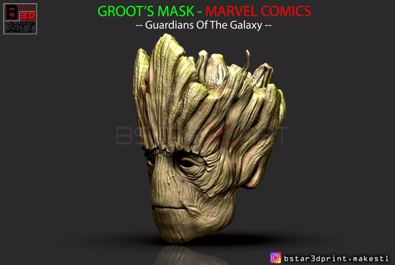 Groot mask - Guardians of the Galaxy - Marvel comics cosplay