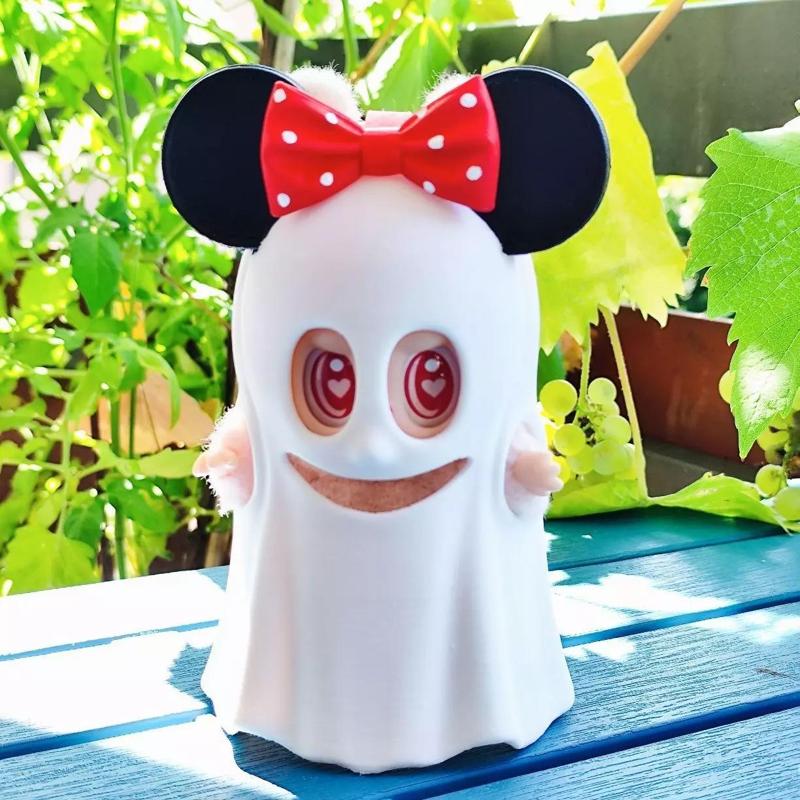 Labubu Mickey and Minnie Ghost