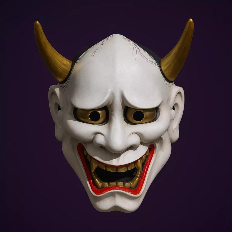 Japanese Hannya Painful Laugh Nipponese mask toy
